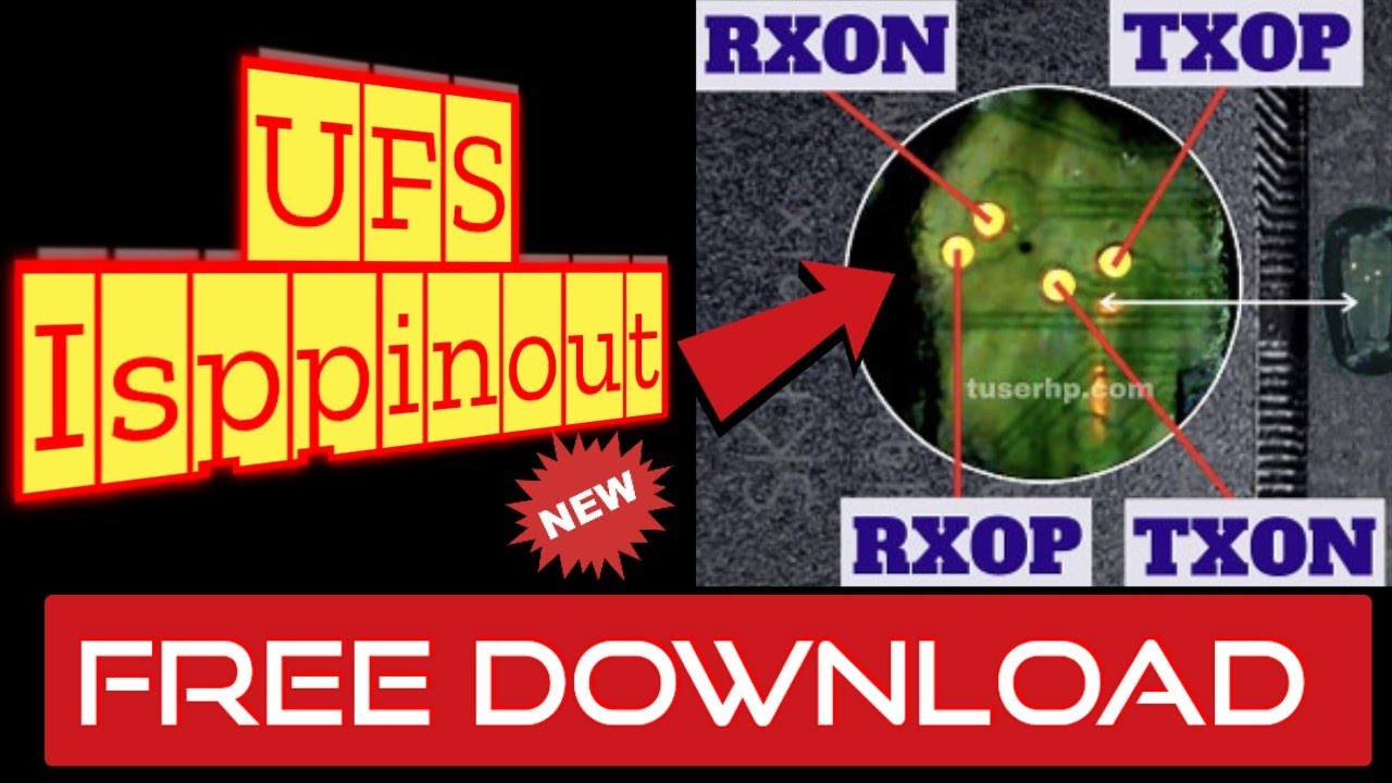 फ्री में डाउनलोड करे All UFS isp पीन आउट | Free Download UFS ISP Pinout