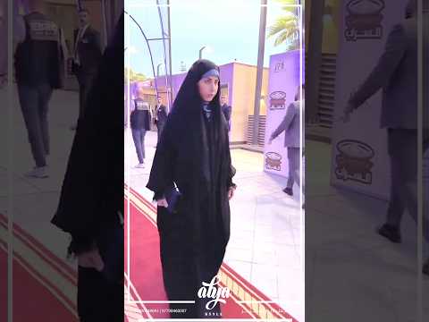 اطلالة الاعلامية الجميلة دارين اللامي بعباية الاميرة في مهرجان صدى المشاهير عباية ستايل