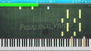 Instrumental | Prisas en el viento [Piano Tutorial] (Synthesia) + MIDI