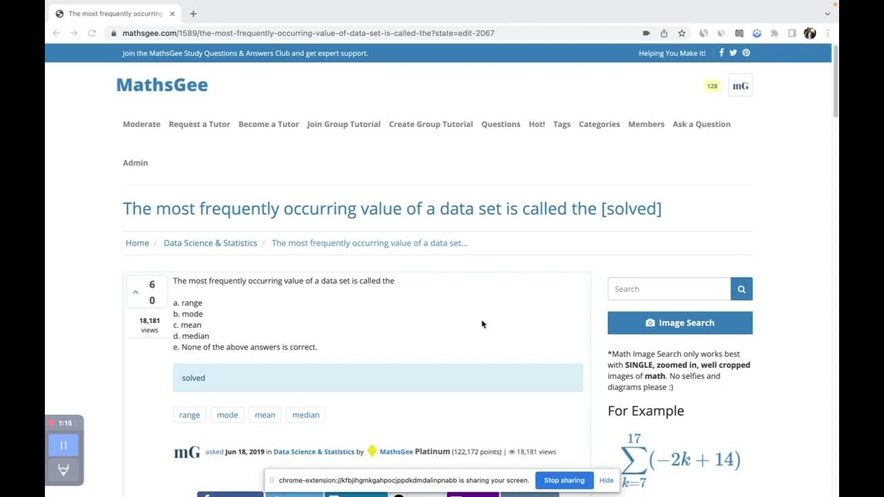 the-most-frequently-occurring-value-of-a-data-set-is-called-the