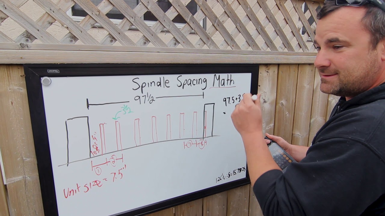 How To Calculate Equal Spindle Spacings - For Any Type Of Railing