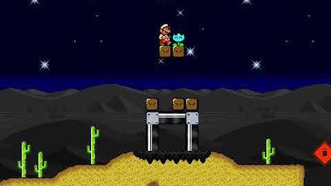 Super Mario Bros. X (SMBX) Custom Level - Scorching Sands Zone 8