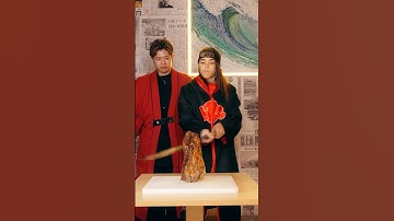 Cut the char siu with the sharp knife🔪✨#knife #sharpening #sharpener #asmr