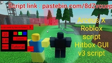 Roblox Script (Hitbox gui v3) jjsploit. can be used on Arceus X too and any #games #gaming #gameplay