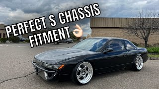 S13 Silvia Gets A Brand New Look- Wheels Mounted/Suspension Maxed!