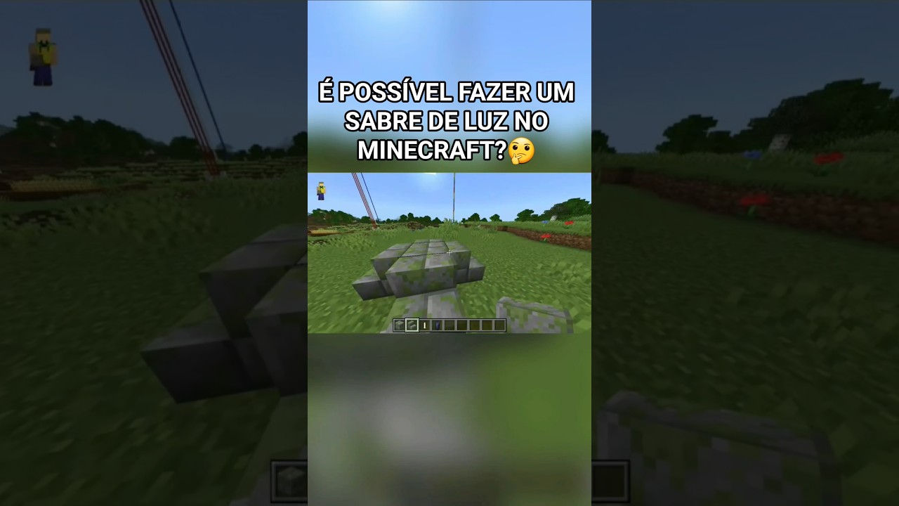 Como Fazer Um Sabre De Luz No Minecraft! 
