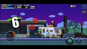 Operation Of Chrono Cyber Code Android Gameplay || Side Scrolling Action Shooter