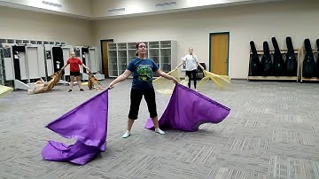 2017 Derby HS Double Swing Flag Solo Part 2/2