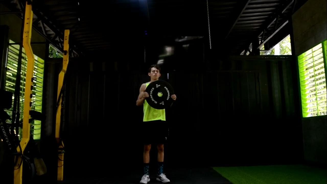 Weight plate overhead squat YouTube