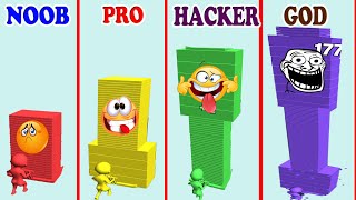 NOOBvsPROvsHACKERvsGOD in Stack Colors vs Stack Rider - Which game do you like? Profile