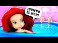 ❌ ¡La SIRENITA está Viviendo  en la PISCINA! │ La Sirenita Disney!