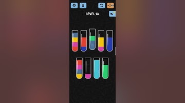 water colour sort level 13 walkthrough"( solution)