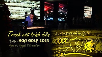 Nghệ sĩ vẽ tranh cát trình diễn sự kiện GIẢI GÔN SWING FOR LIFE - Nguyễn Tiến sand art