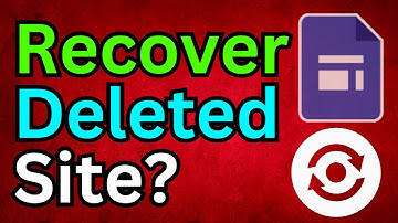 How to recover a Deleted Google Site Website -  Restore Deleted Google Site Website Easily