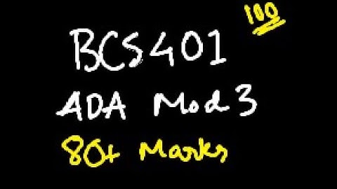 ADA MODULE 3 BCS401 Analysis and Design of Algorithms | 22 Scheme VTU 4th SEM CSE