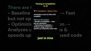 parsing and compilation javascript #96/100  #javascriptinterview #frontendcourse #jsshorts