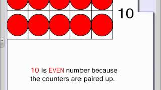 First Grade - Odd and Even Number Lesson.