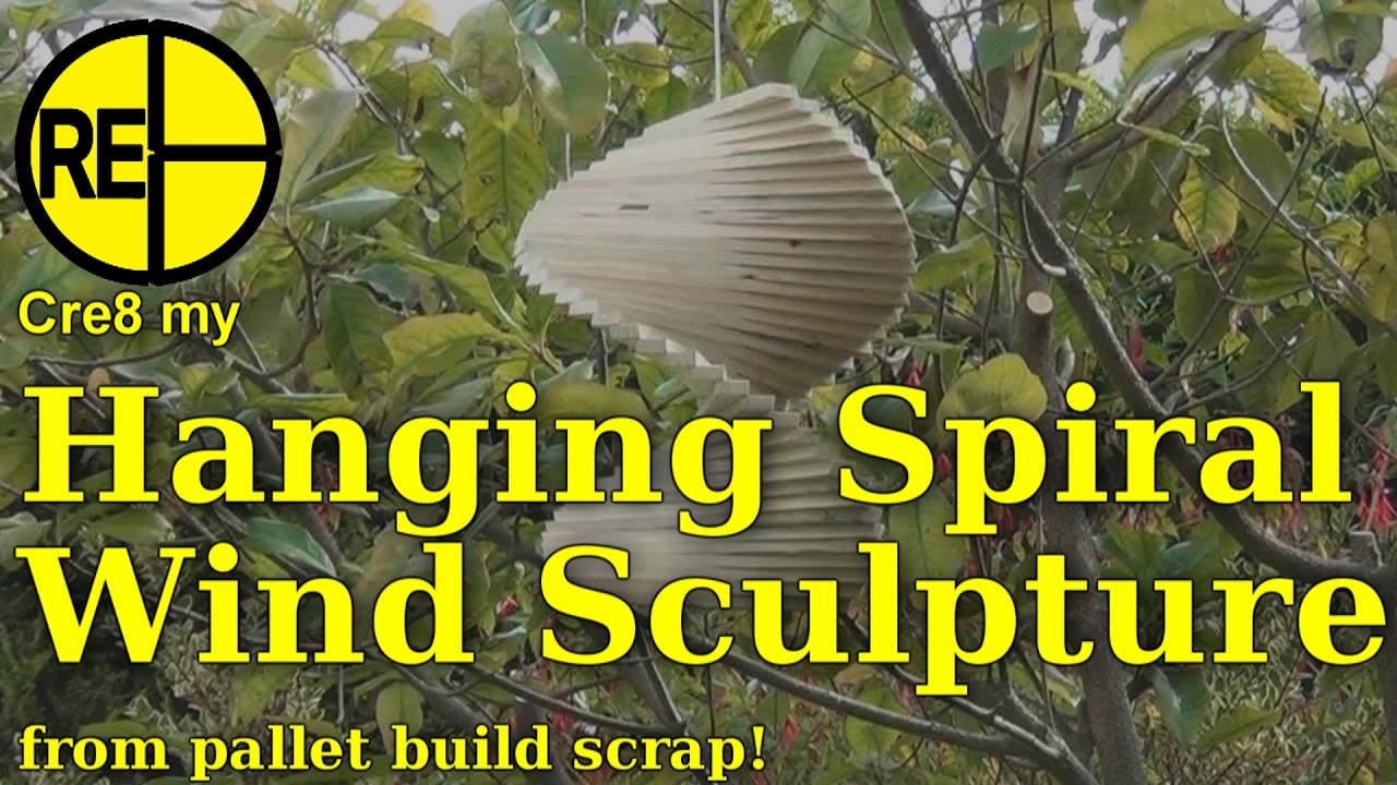 How to Make a Hanging Spiral Wind Sculpture Thingy - YouTube