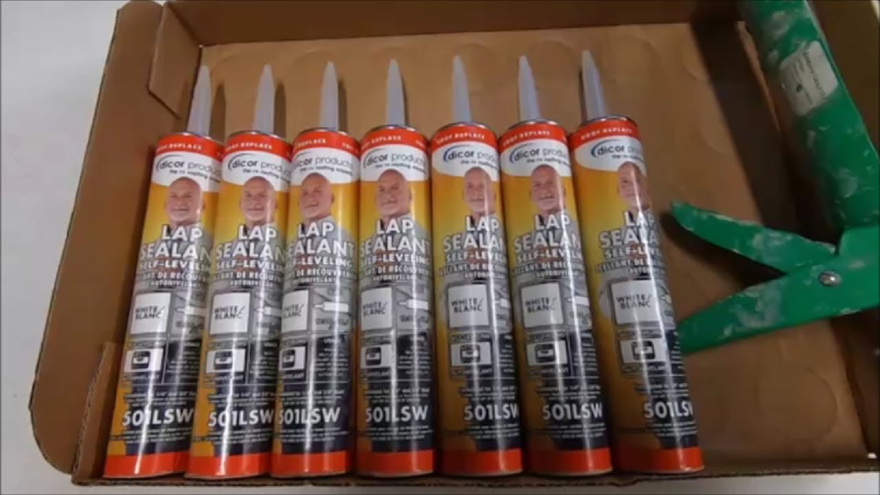 Resealing An EPDM Rubber RV Roof With Dicor Selfleveling Lap Sealant