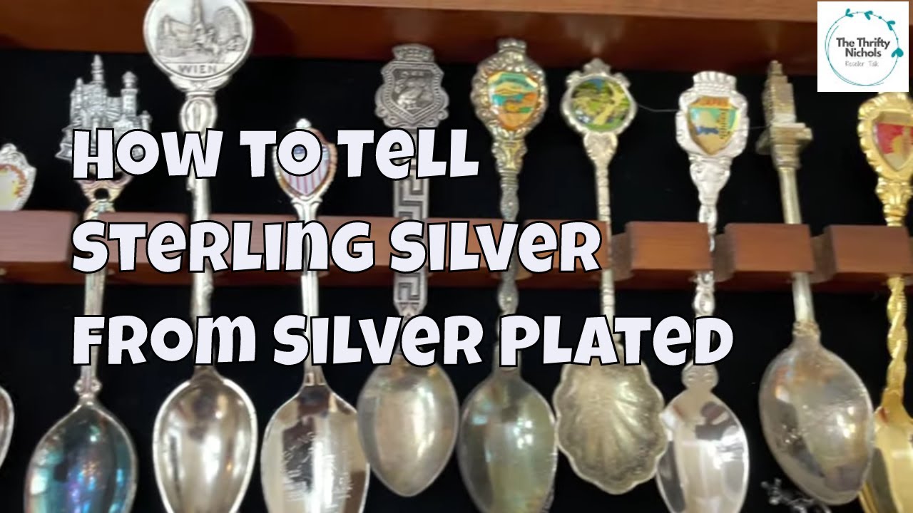 How To Tell Sterling Silver from Silver Plated Estate Sale Haul to