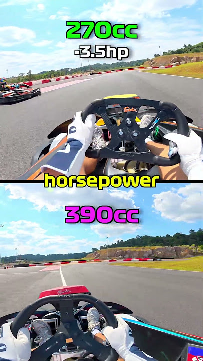 270cc vs 390cc kart - what's the difference?