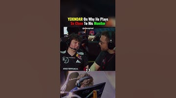 YEKINDAR vertelt waarom hij zo dicht bij zijn monitor zit