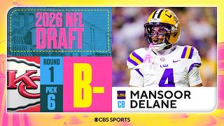 Chiefs select Mansoor Delane No. 6 overall | 2026 NFL Draft Grades & Reaction