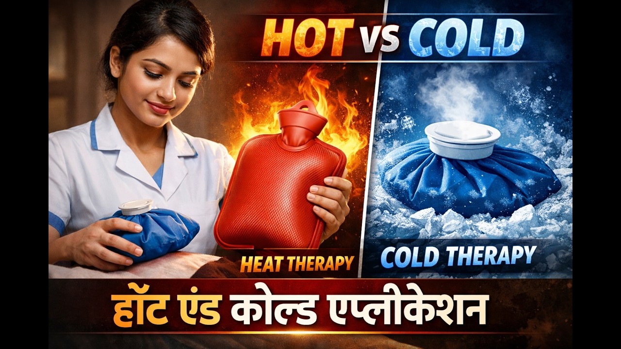 Hot & Cold Application Hindi | हॉट एंड कोल्ड Complete Guide | Thermal Therapy | BSc Nursing | GNM