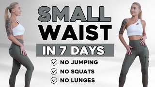 30 MIN ALL STANDING ABS + Small Waist Workout | Daily Routine,No Repeat,No Jumping,No Equipment