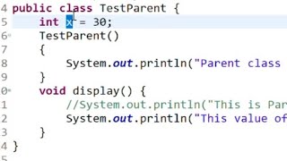 Using super to access Instance variable of parent class | Java Basics 35 | Java in Telugu