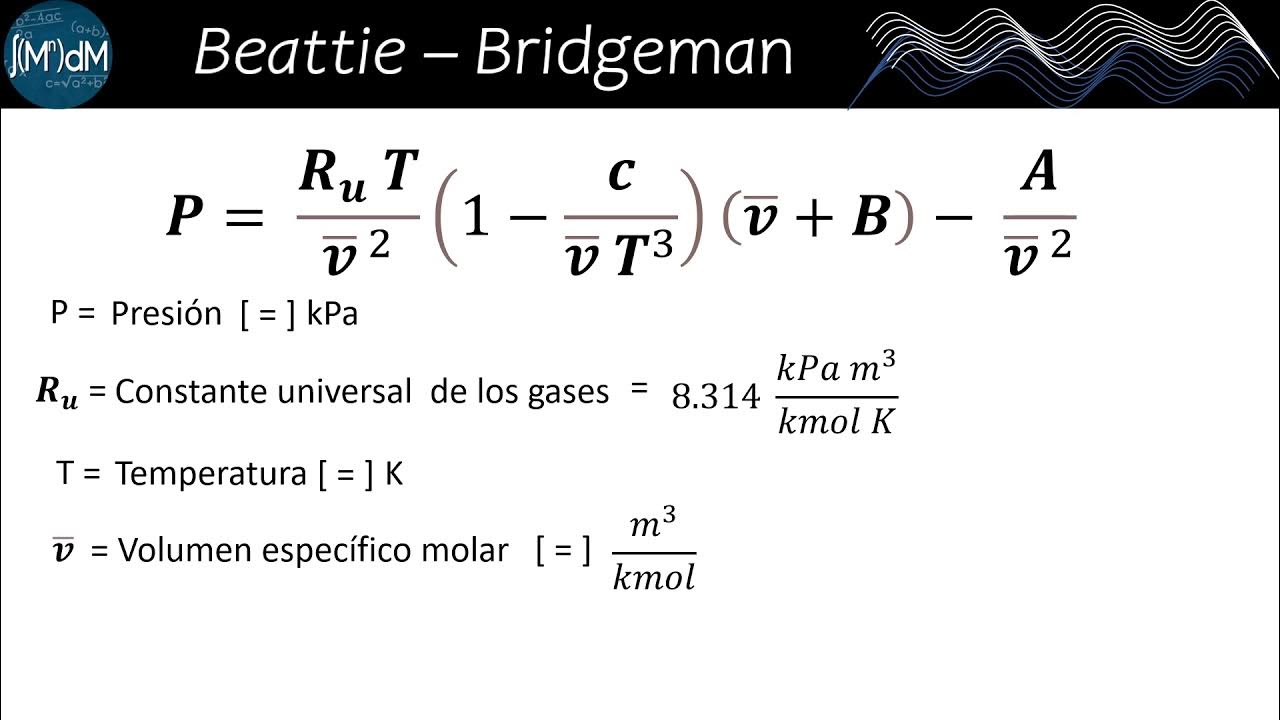 Introducción Ecuación Beattie Bridgeman y Benedict
