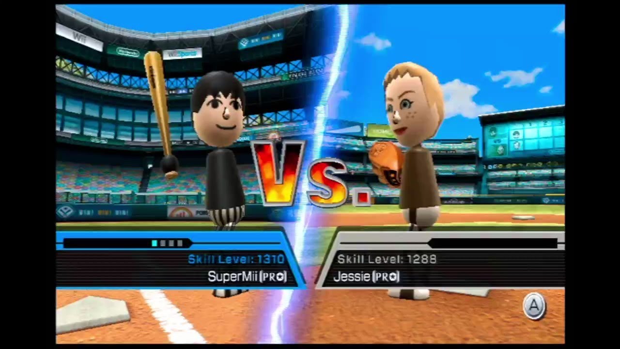 Wii Sports Baseball SuperMii vs Jessie YouTube