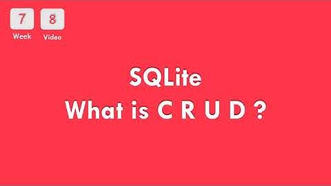 [7-8] CS50x In Arabic - SQLite , What is CRUD?