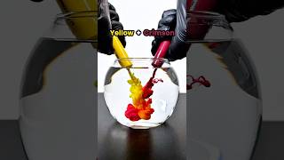 A Rare Visual Phenomenon Hidden Inside This Fluid ✨🎨 #satisfying #colormixing #colors #artvideo