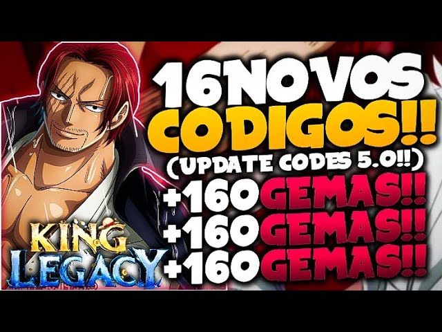 LANÇOU!! 16 NOVOS *EXCLUSIVOS* CODES SECRETOS no KING LEGACY CODIGOS! (King  Piece Codes) - ROBLOX 