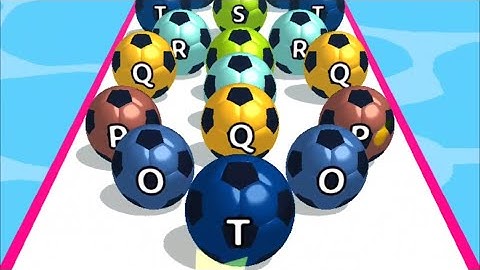 A-Z RUN - Football Ball All Levels Gameplay Walkthrough Android iOS #4 ( Levels 52-61 )