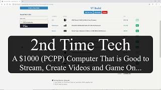 A $1000 PC PartPicker Computer That is Great to Stream, Create Videos and Game On...