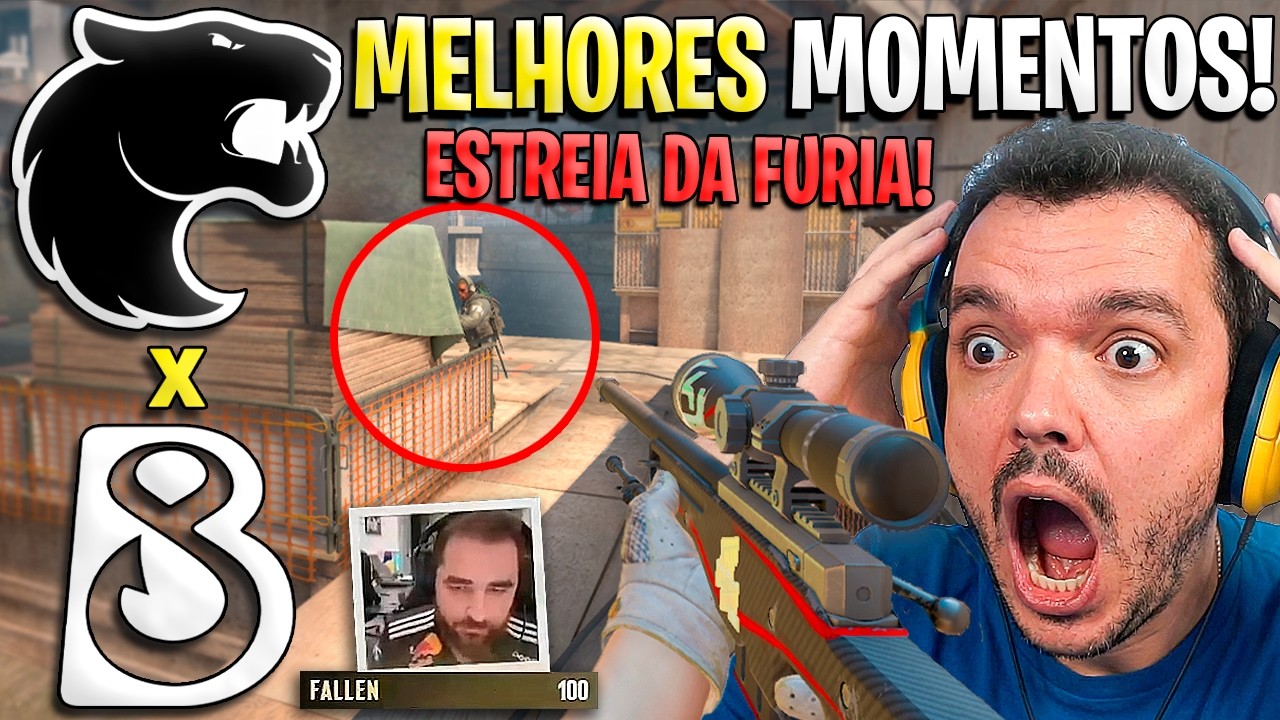 GAULES NÃO ACREDITOU NESSA ESTREIA DA FURIA!🤯 FURIA x B8 (MELHORES MOMENTOS) ESL PRO LEAGUE (GAULES)