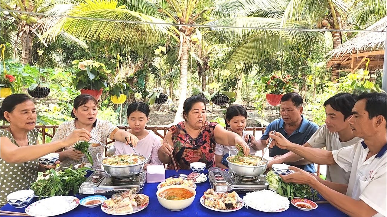 Quá Xá Đã với Nồi Lẩu Cá Cùng Các Con Ăn Mừng Khi Sui Gia Khỏe Lại | TKQ & Family T1657