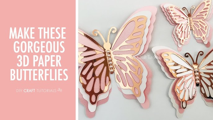 Create a Paper Butterfly Wall using the Cricut Maker - Sew Woodsy