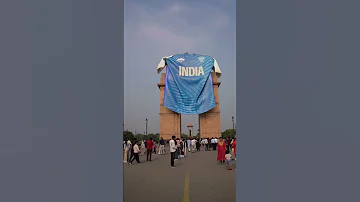 JSW Indian Olympics Jersey Flying Over India Gate 