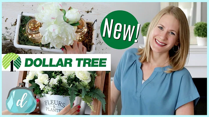 NEW DOLLAR TREE DIYS! 💚 Farmhouse Floral Decor (perfect for Mother’s Day!)