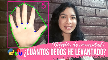 🖐️ CONTANDO DEDOS ✌️ (Usando defectos de convexidad) | Python - OpenCV