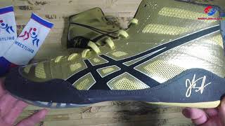 Борцовки, боксерки ASICS JB Elite Wrestling Shoe Gold/Black/White, Цвет золото