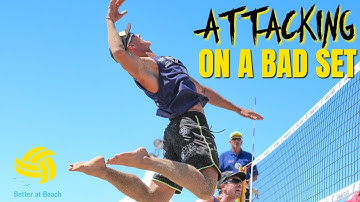 Beach Volleyball Drill | How to Attack a Bad Set