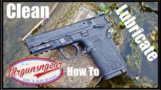 How To Disassemble, Clean & Lubricate A Smith & Wesson M&P380 Shield EZ Handgun (4k)