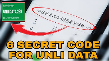 6 SECRET CODE FOR UNLI DATA | LEGITIMATE 100%