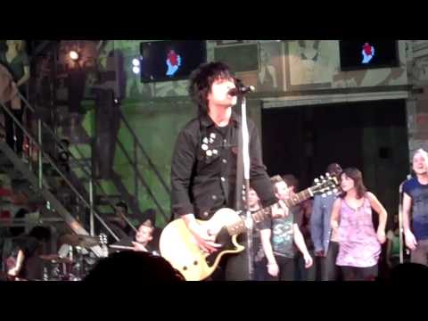 Green Day "Basket Case" surprise Encore performance @ American Idiot on Broadway April 22, 2010