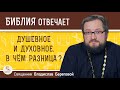 ДУШЕВНОЕ И ДУХОВНОЕ. В чём разница ?  Священник Владислав Береговой