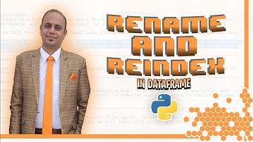 Pandas Data Frame rename() and reindex() functions